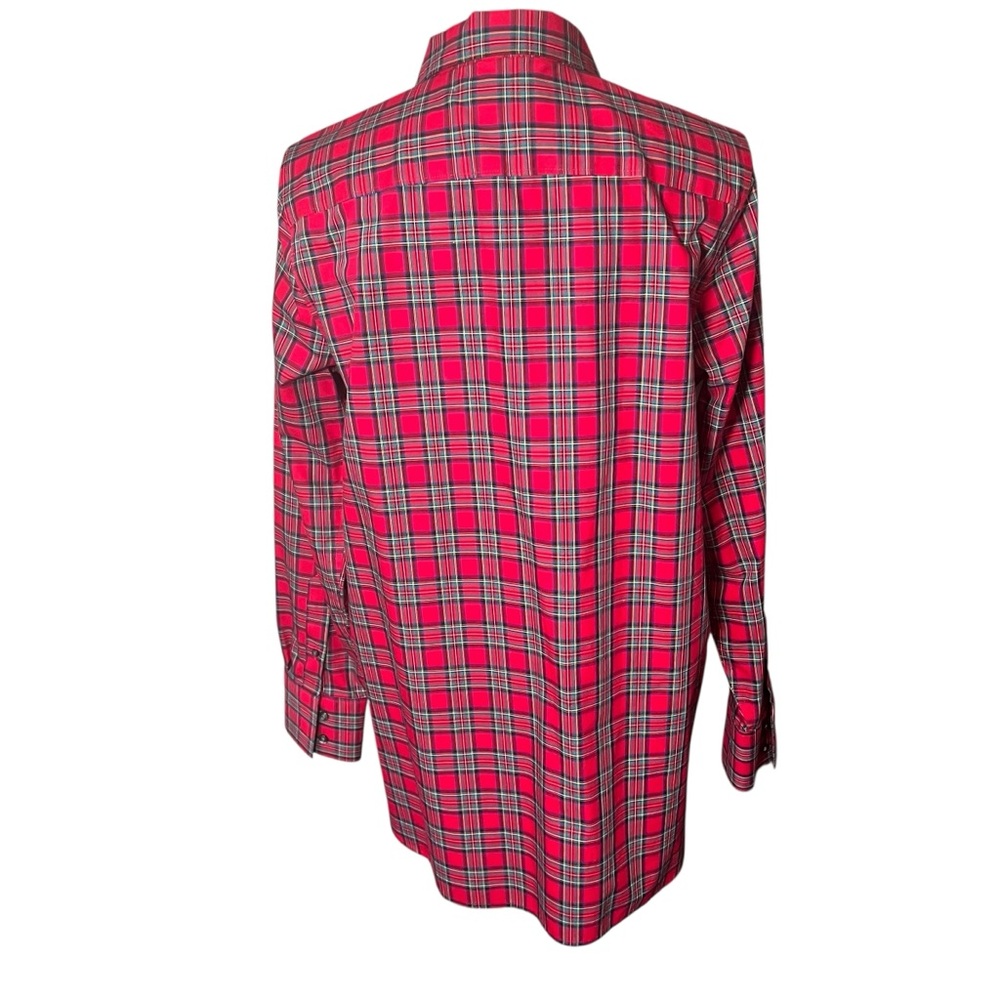 Land’s End Tartan Plaid Popover Size 14 Fall Holiday Classic Casual Long Sleeve - Picture 12 of 15